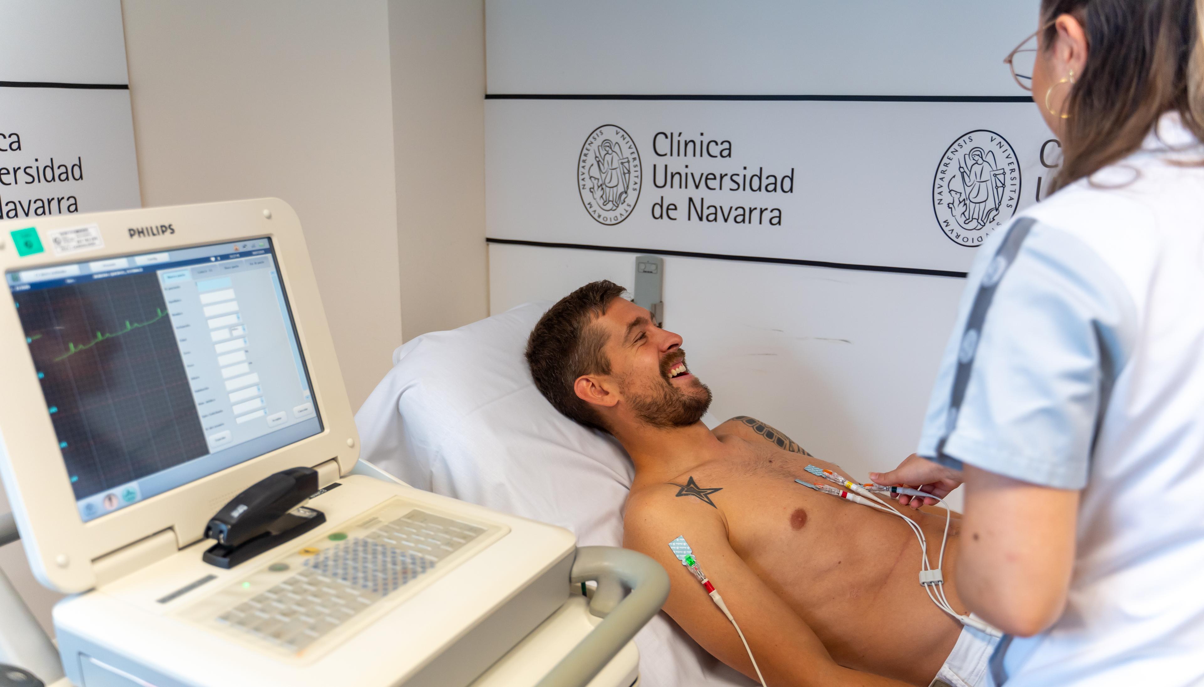 Segundo día de pruebas médicas en la Clínica Universidad de Navarra