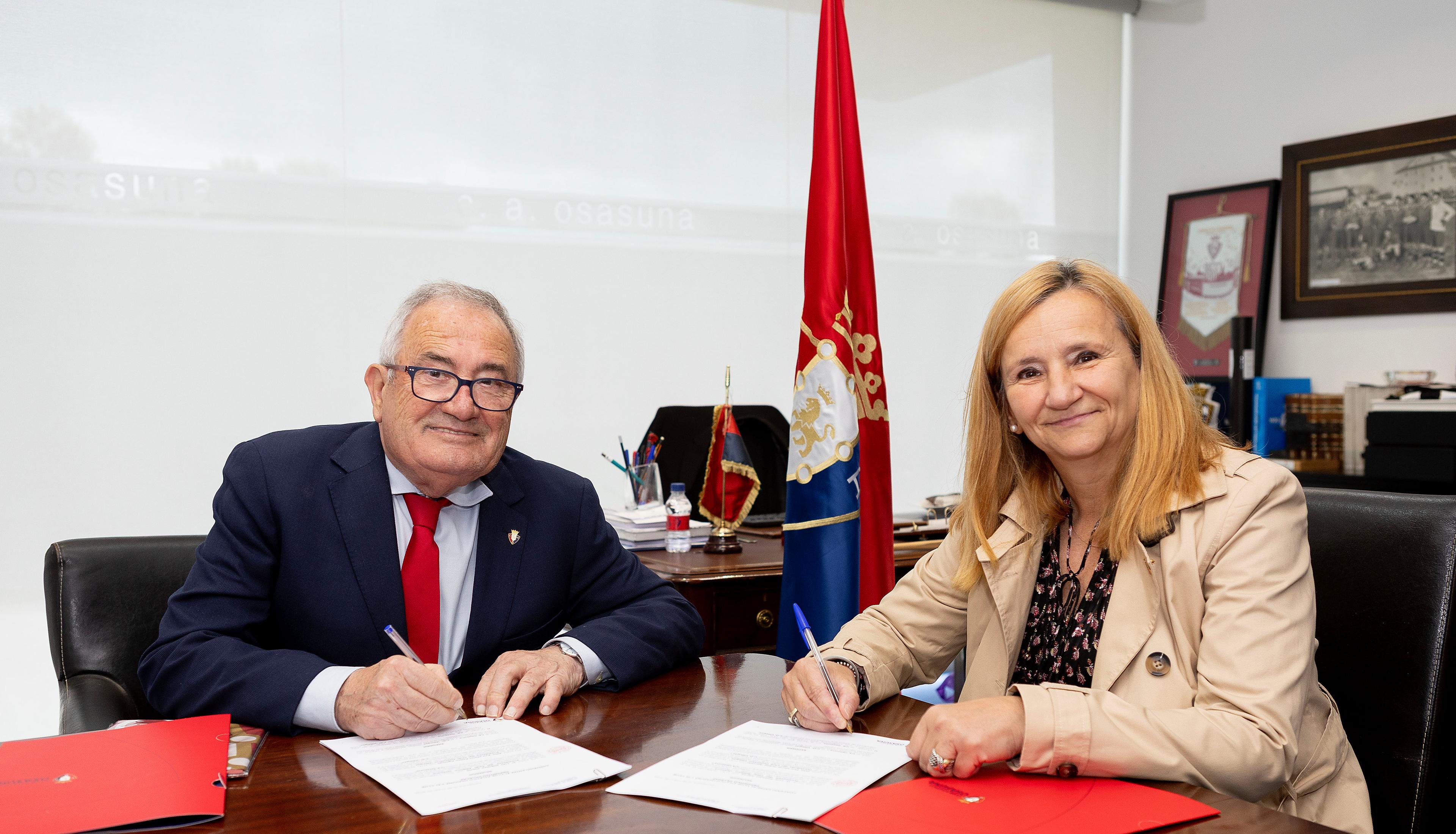 El Club Atlético Osasuna suscribe un convenio con el Club Deportivo Villegas
