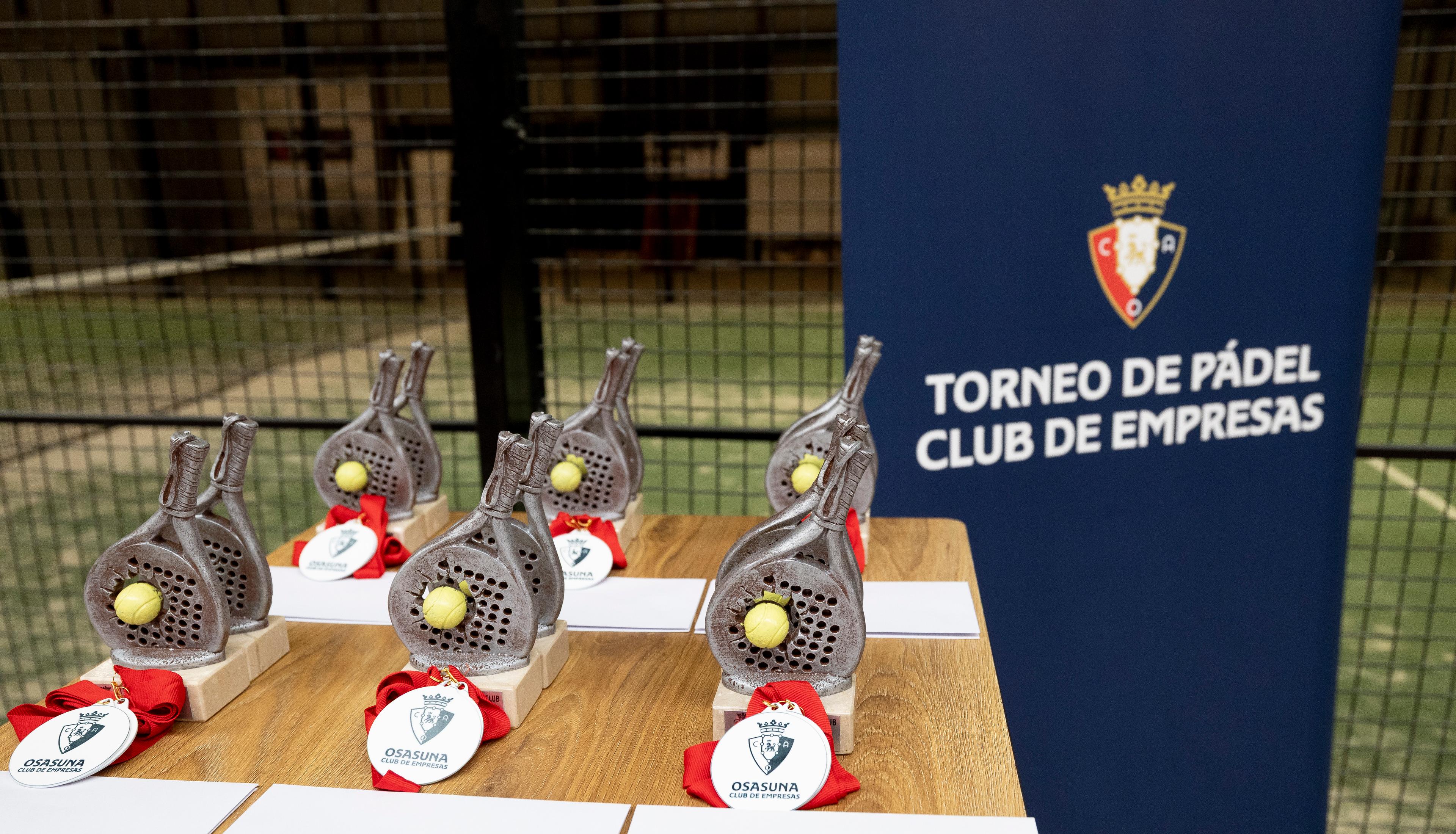 Osasuna organiza el I Torneo de Pádel de su Club de Empresas con la participación de 45 parejas