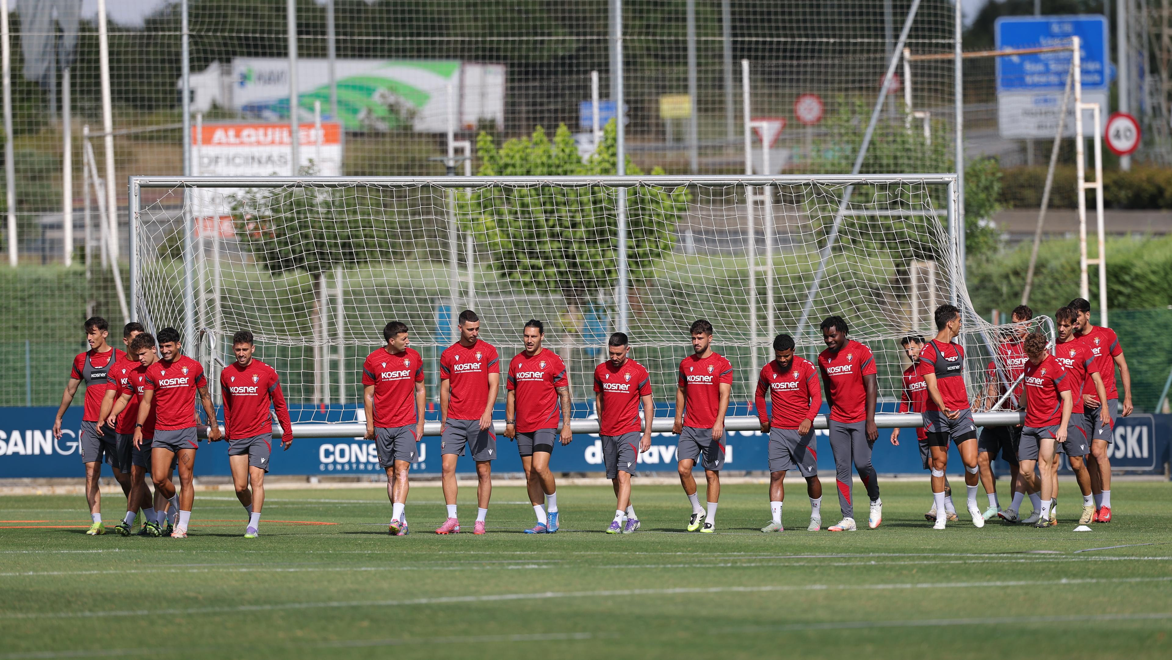 Osasuna completa la última sesión previa al partido ante el Huesca