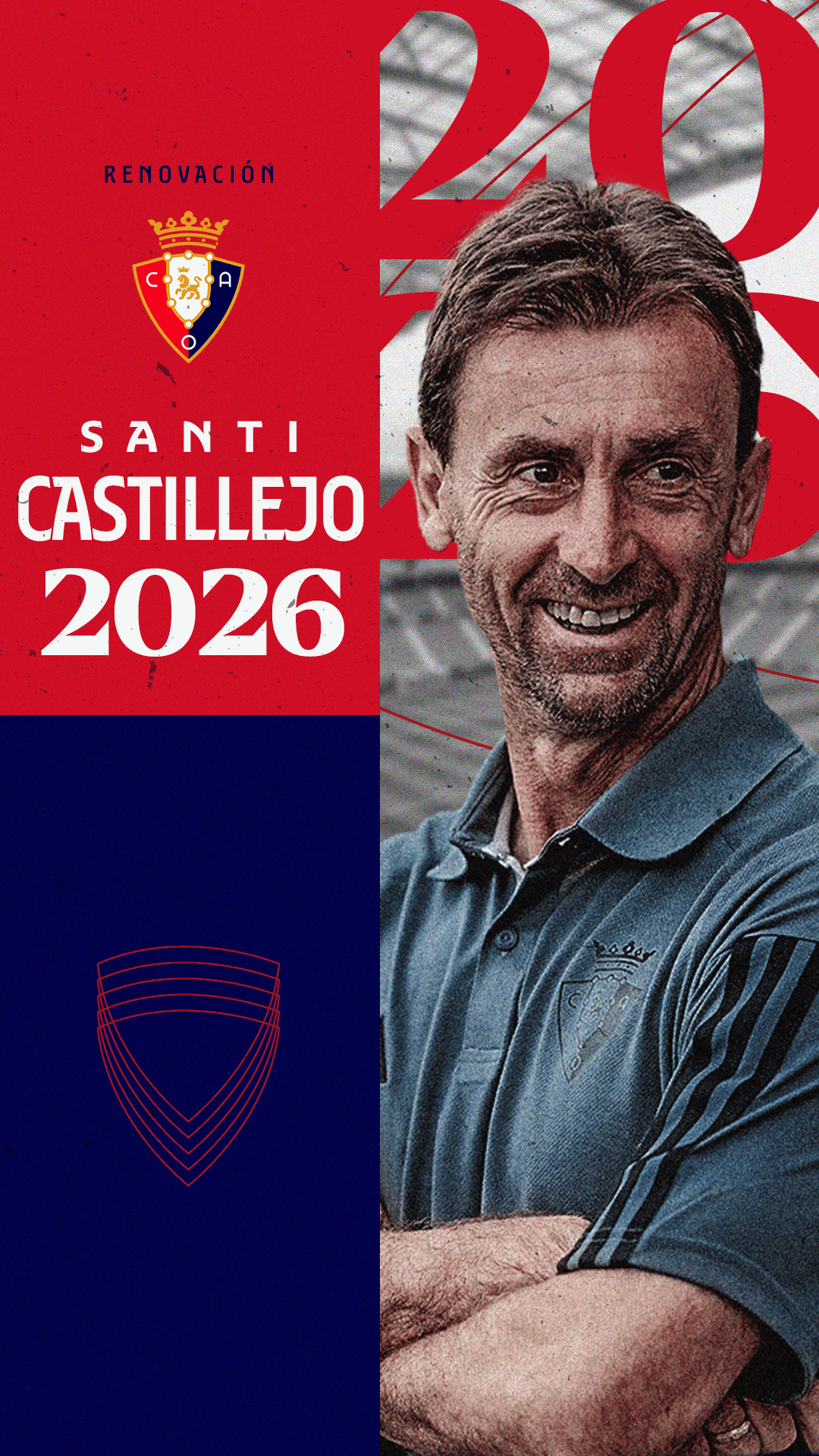 Osasuna renueva a Santi Castillejo hasta el 2026