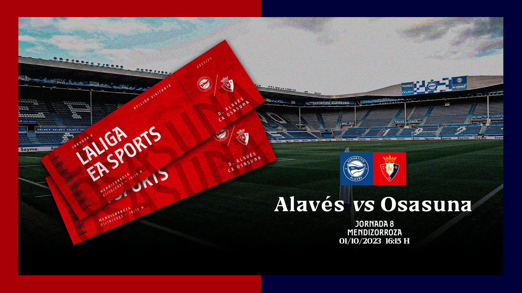 Osasuna sorteará 387 entradas para el encuentro ante el Alavés en Mendizorroza