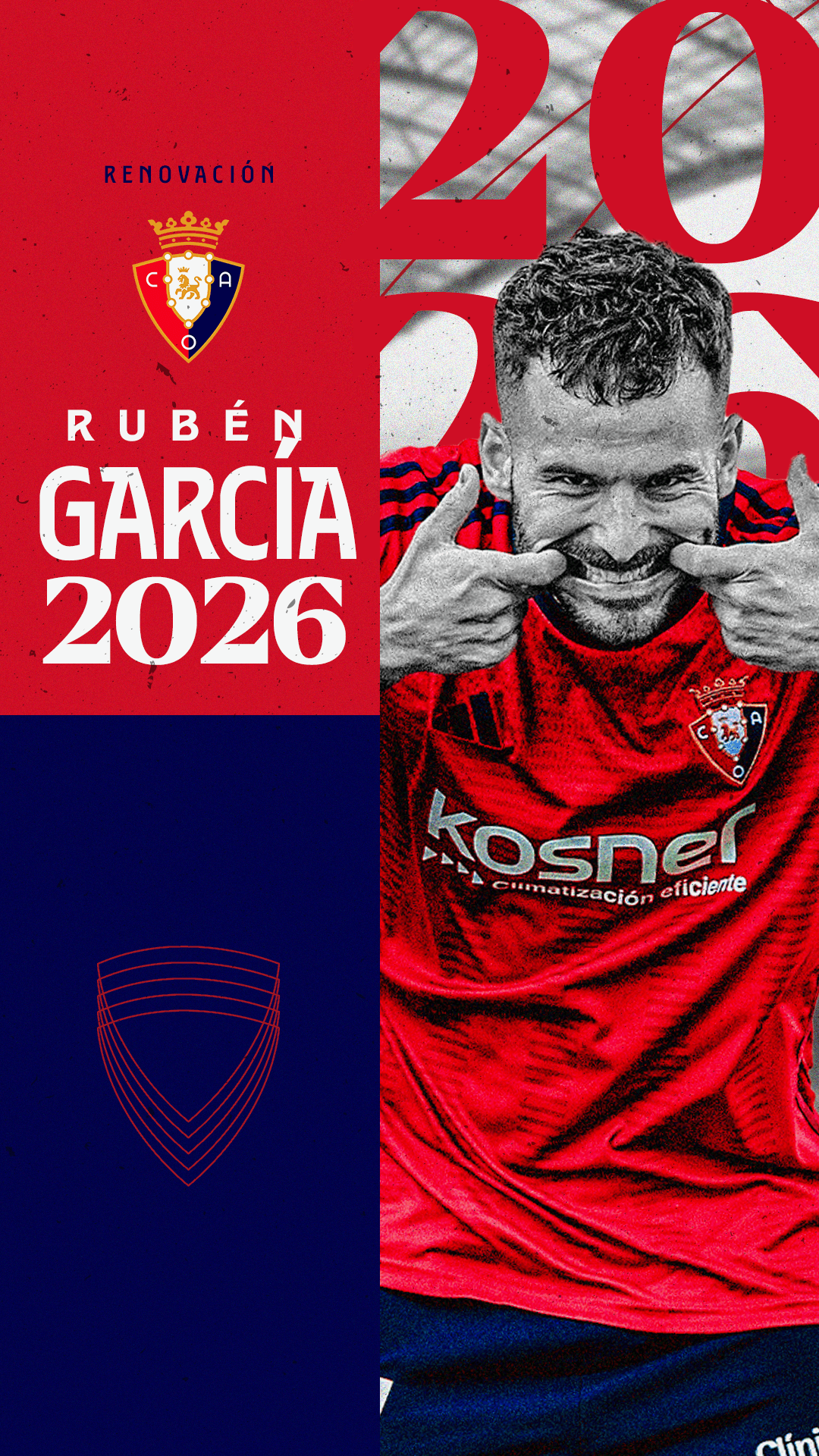 Osasuna renueva a Rubén García hasta el 2026